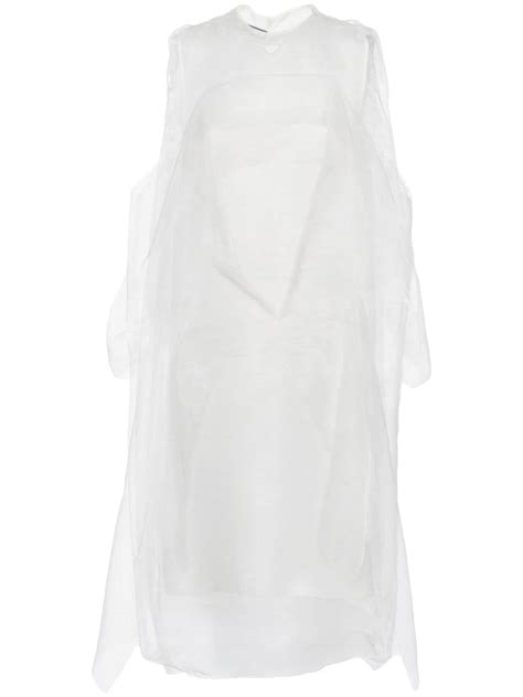 prada white dress mafs|White Technical Voile Dress .